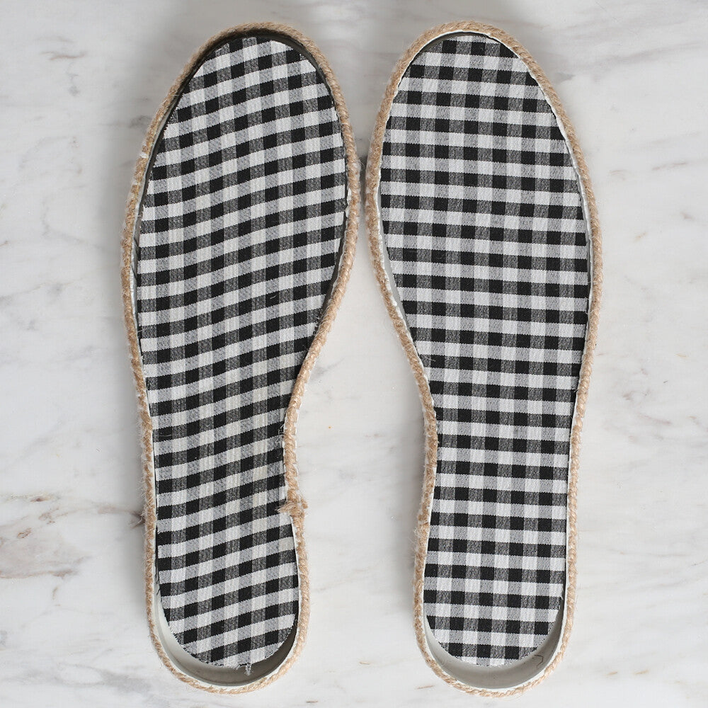 Loren Dar Hasır Espadril / Ayakkabı Tabanı 37 Numara Beyaz